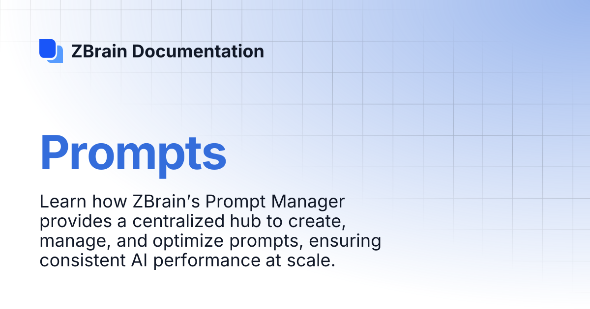 Prompts | ZBrain Documentation