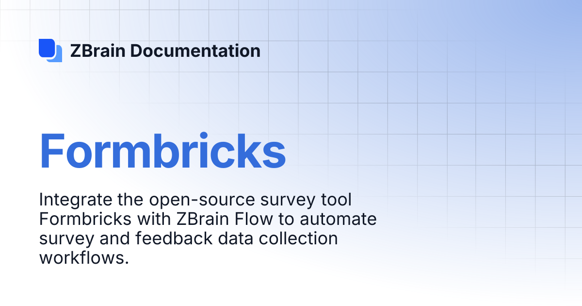 Formbricks | ZBrain Documentation