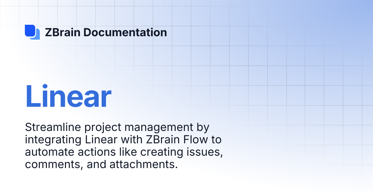 Linear | ZBrain Documentation